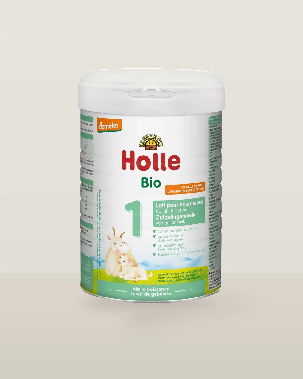 Holle Dutch Goat Milk Formula Stage 1 (800g) Can - From Birth to 6 Months